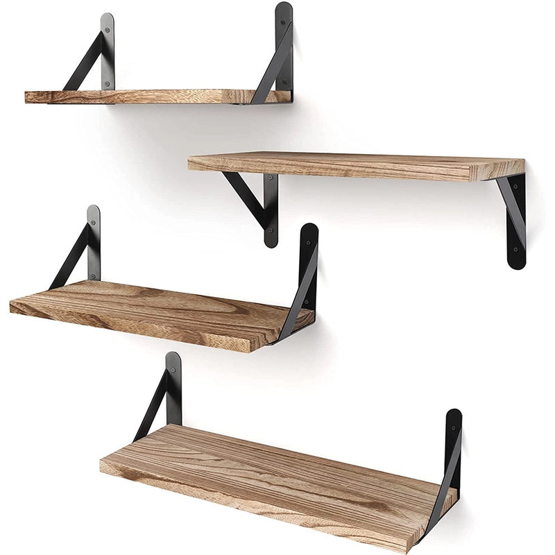 Casual Elegant Pastoral Solid Color Paulownia Iron Storage Rack