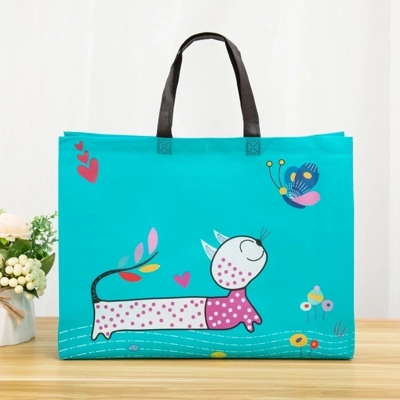 Cartoon Cute Non-woven Bag Spot Shopping Mall Clothing Store Children's Clothing Store Non-woven Bag With Logo Shopping Gifts