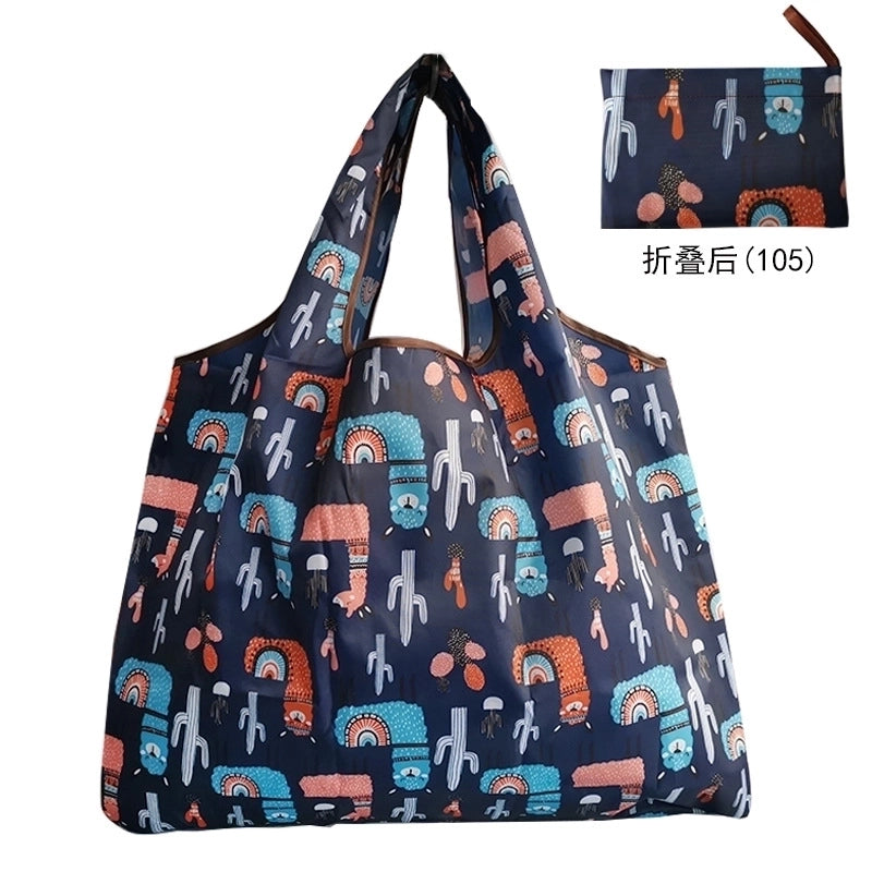 Casual Pastoral Plant Oxford Cloth Shopping Bags