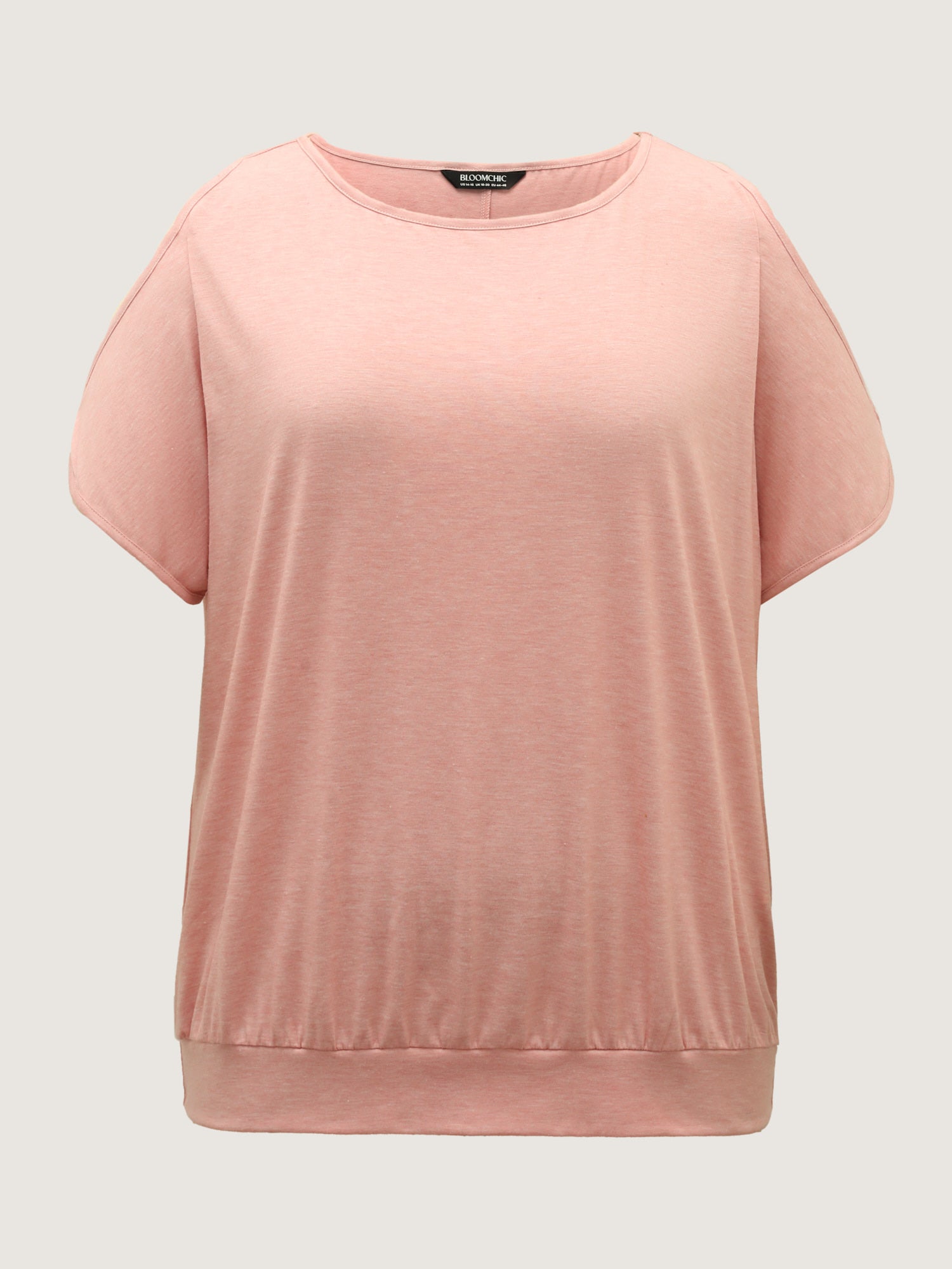 Off-Shoulder Solid Relaxed Knit Top