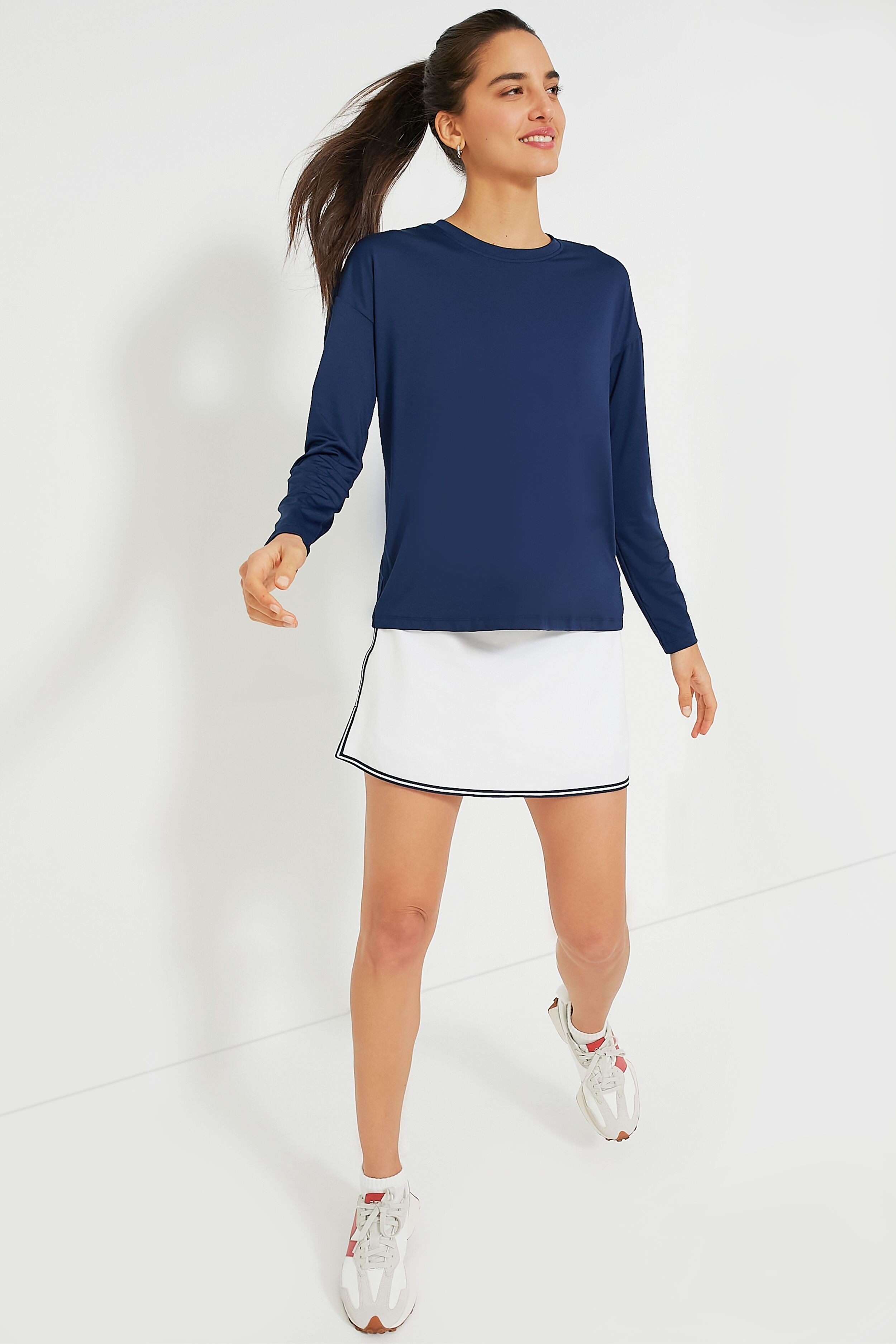 Navy Long Sleeve Ryan Boyfriend Tee