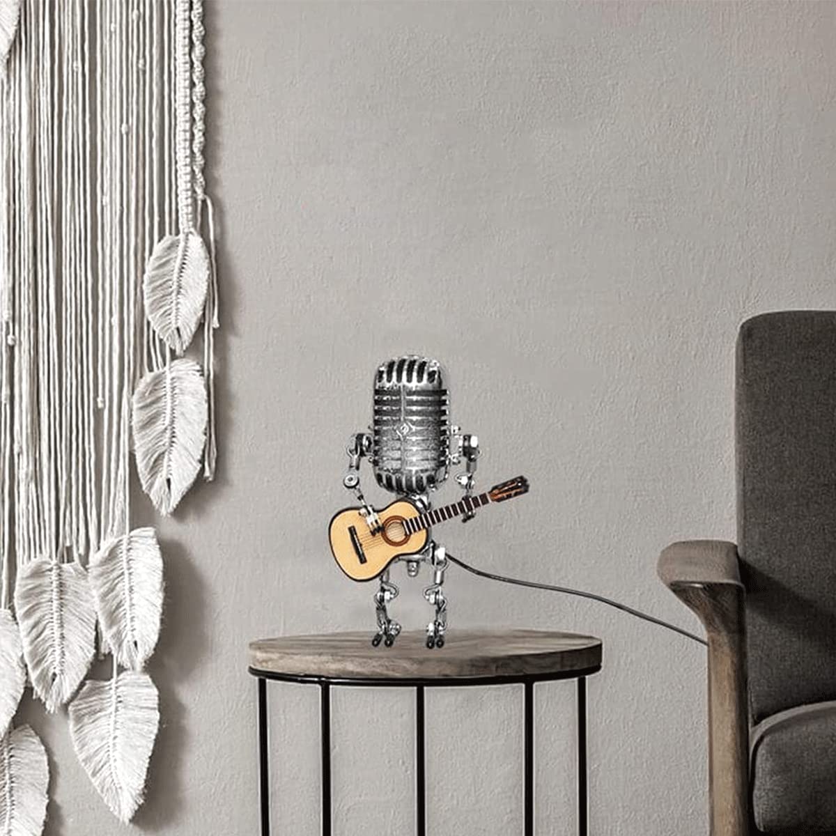 🔥49% OFF🎁Vintage Metal Microphone Robot Desk Lamp🎸