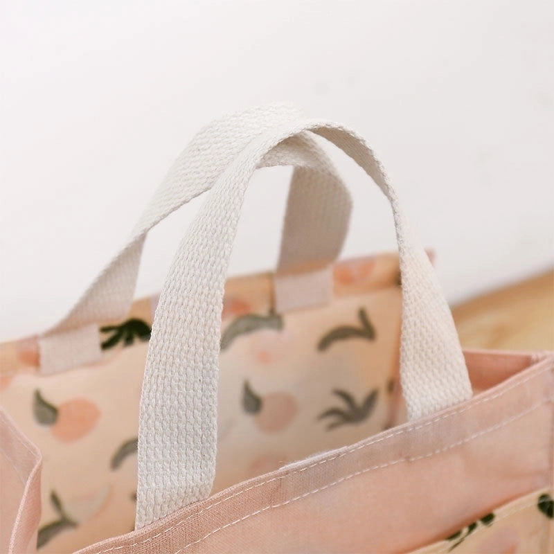 Simple Fruits Printing Portable Canvas Storage Bag
