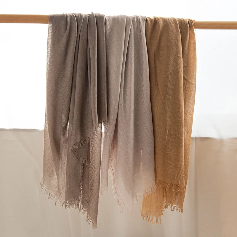 Spring And Summer New Solid Color Thin Scarf High Sense Female All-Matching Long Air Conditioning Shawl Sunscreen Scarf Scarf