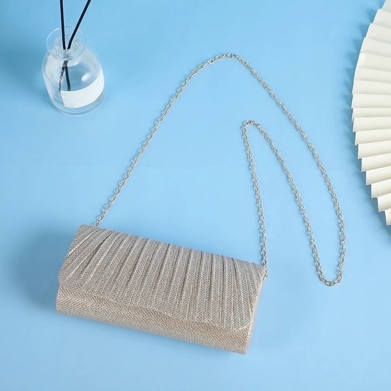 Polyester Solid Color Square Evening Bags