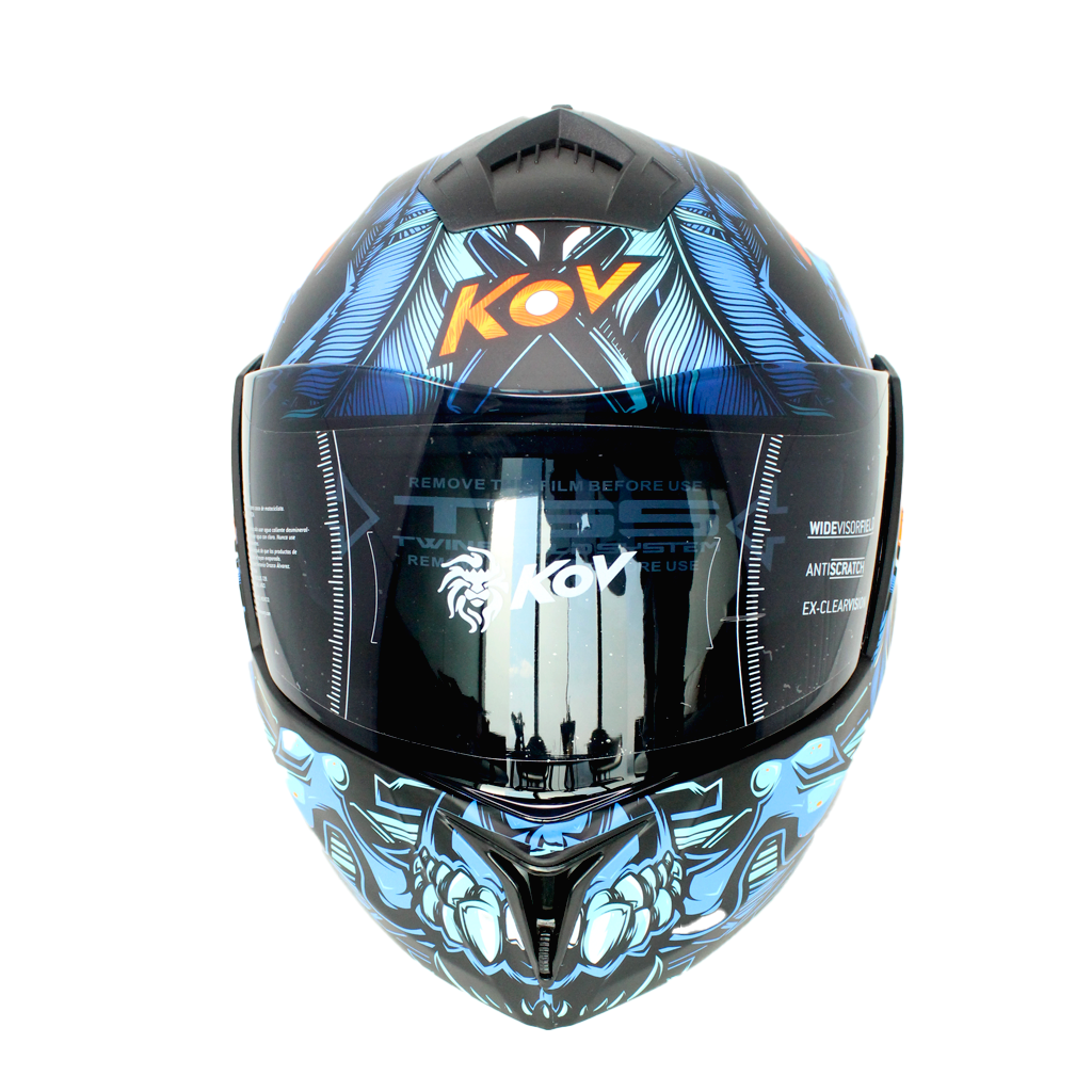 Casco Kov Stealth Tlatoani Azul