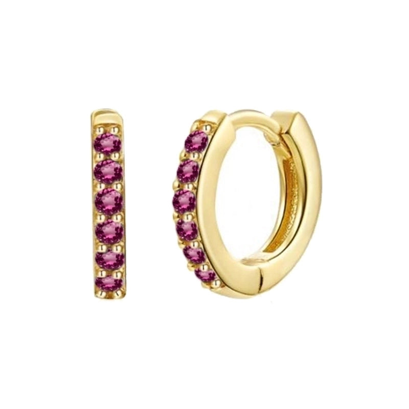 Fashion Geometric Copper Artificial Gemstones Earrings