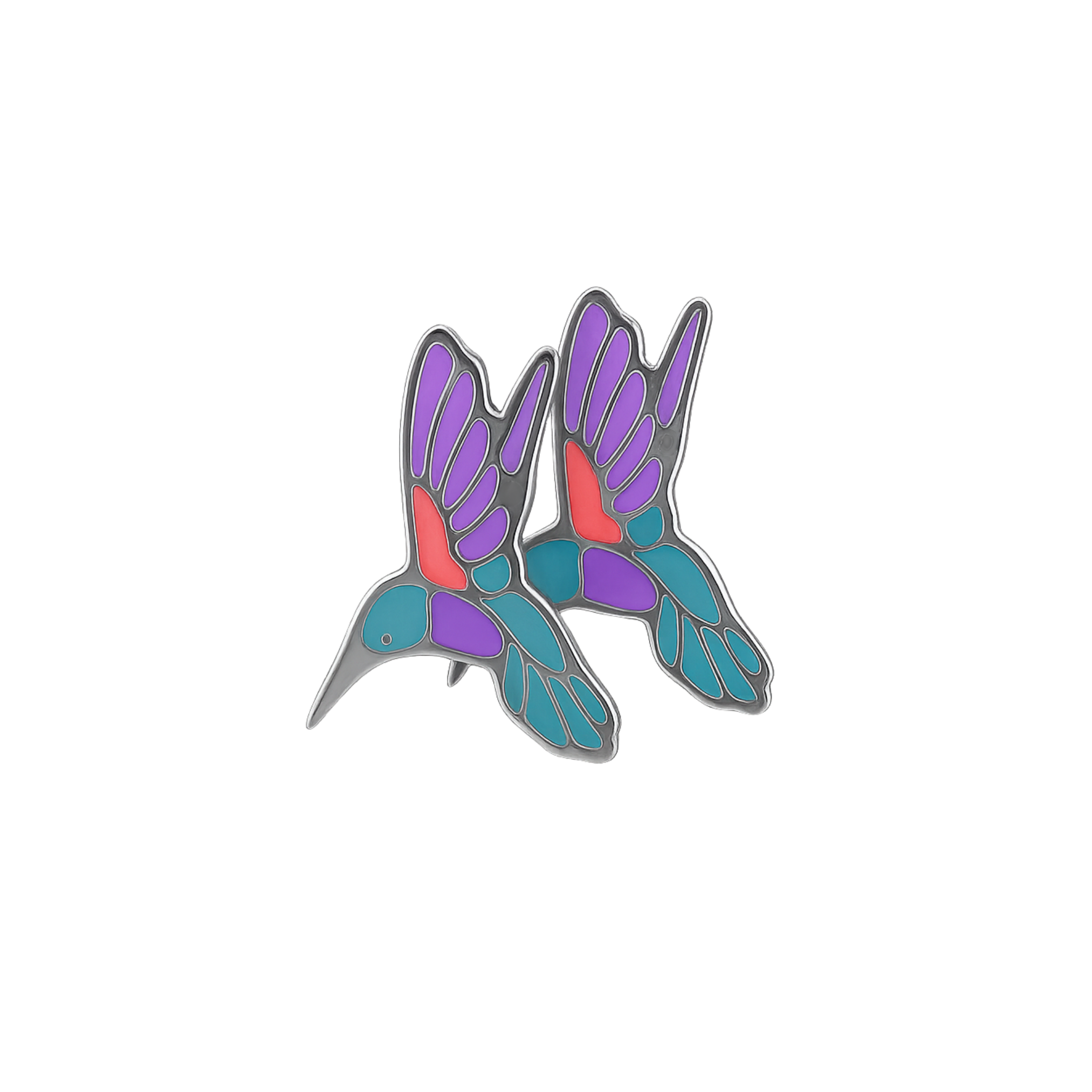 Hummingbird studs - Silver