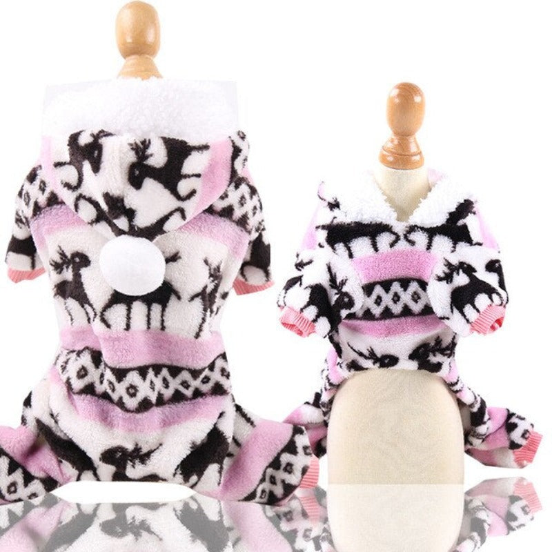 Soft Warm Dog Jumpsuits Clothing Pajamas