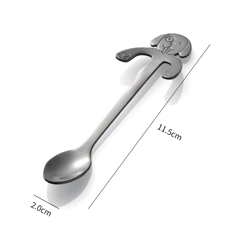 2 Pieces Casual Cartoon Stainless Steel Spoon