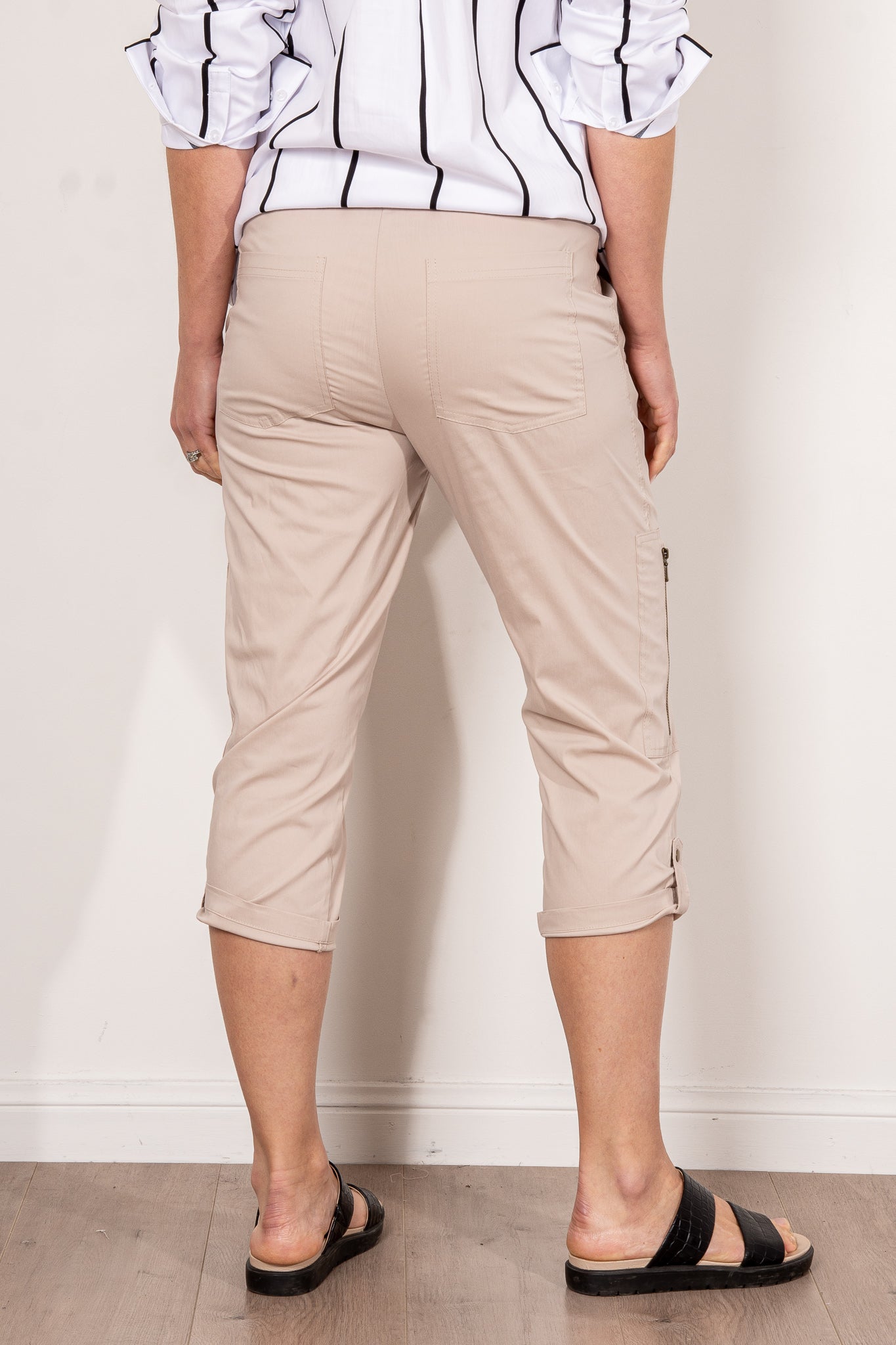 Mela Purdie Cropped Zip Cargo Microprene