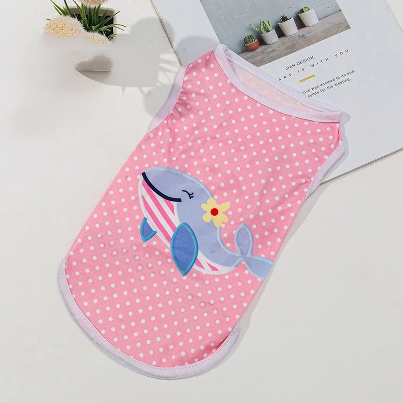 Casual Polyester Rabbit Cherry Pet Clothing