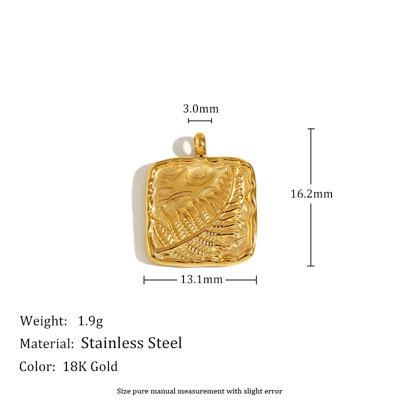 Hot Selling Diy Necklace Accessories Stainless Steel Plated 18K Gold Drop Oil Drop Love Wings Cherry Pendant