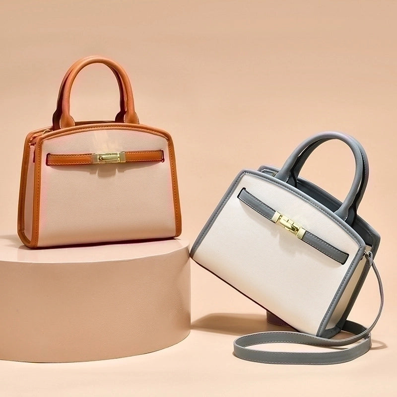 Women's Medium All Seasons Pu Leather Classic Style Square Bag