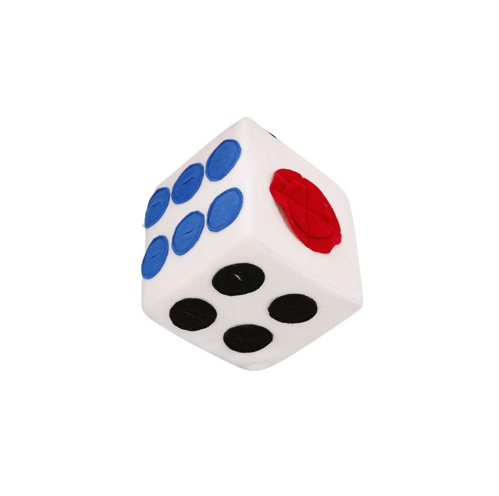 Dice Style Plush Pet Snuffling Toy Dog Intelligence and Slow-Eating Training Toy