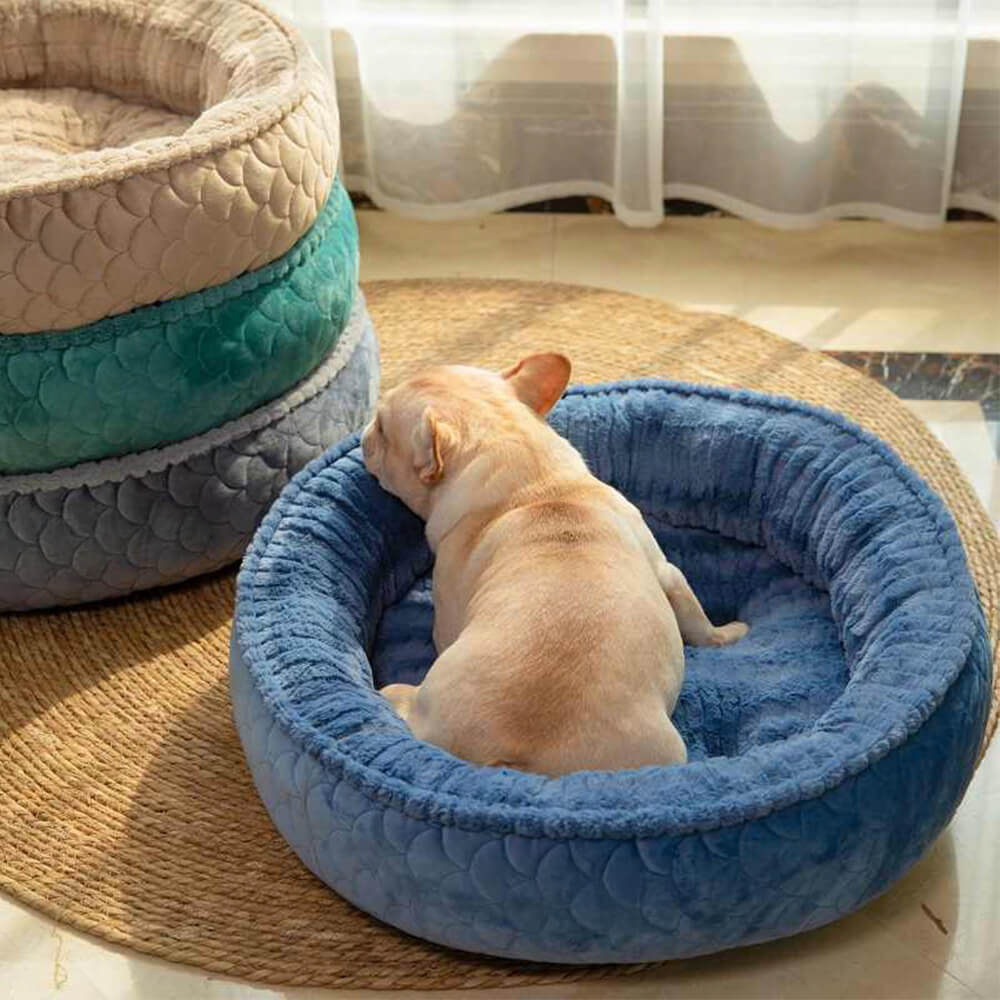 Round Warm Snuggle Nest Orthopedic Support Dog & Cat Bed