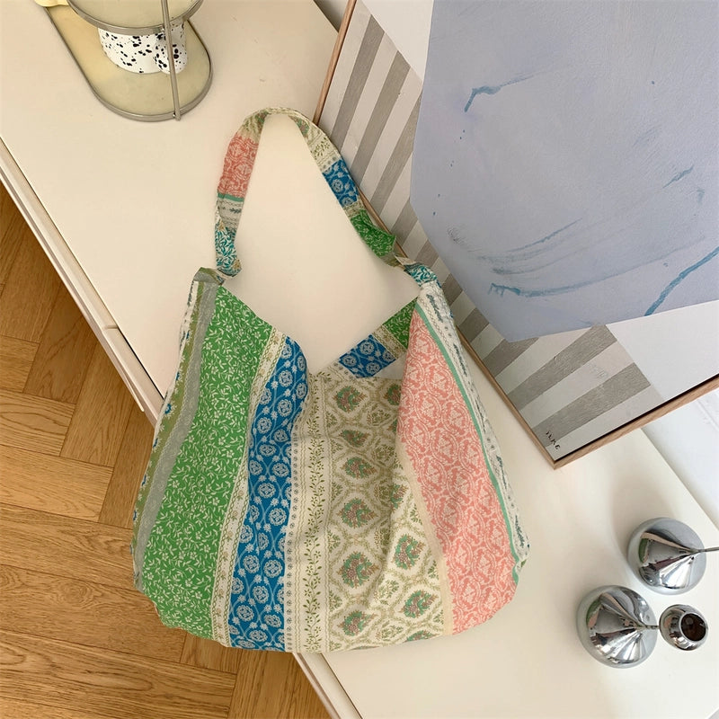 Fashionable Leopard Print Crossbody Bag Large Capacity Single Shoulder Shopping Bag Fashion Canvas Bag For Women Fashion