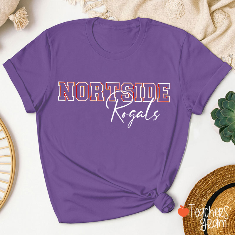 Personalized School Spirit Mascot Teacher T-Shirt