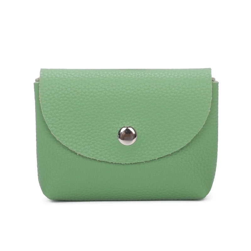 Unisex Solid Color Pu Leather Buckle Wallets