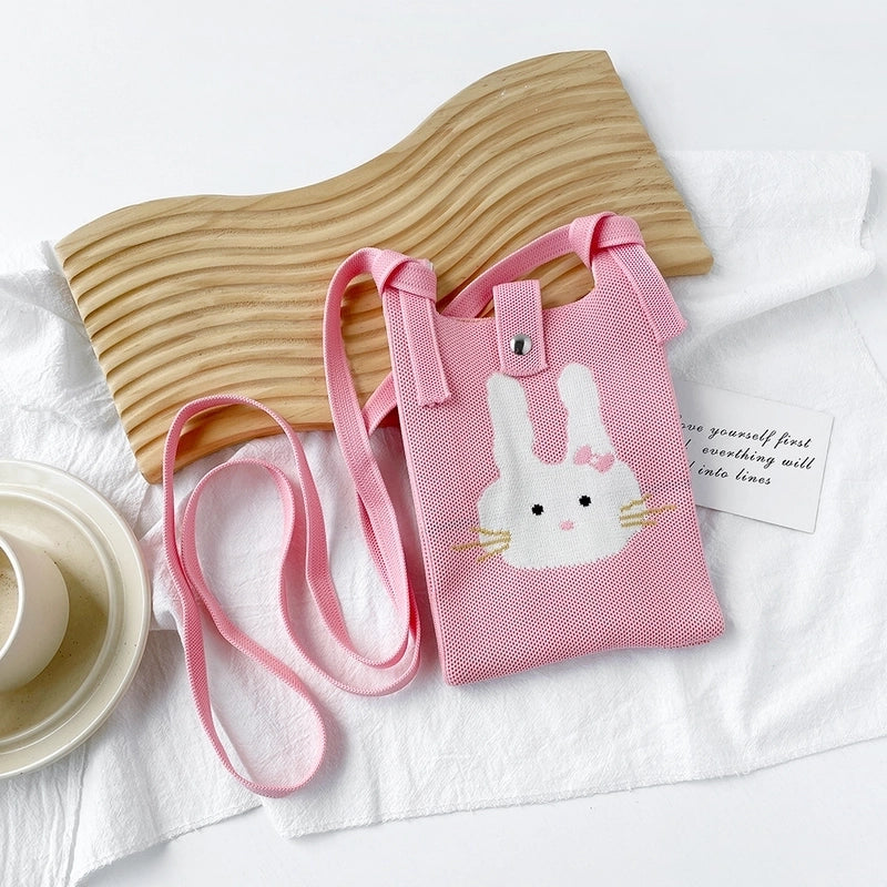 Women's Small Polyester Cartoon Heart Shape Basic Vintage Style Square Open Phone Wallets