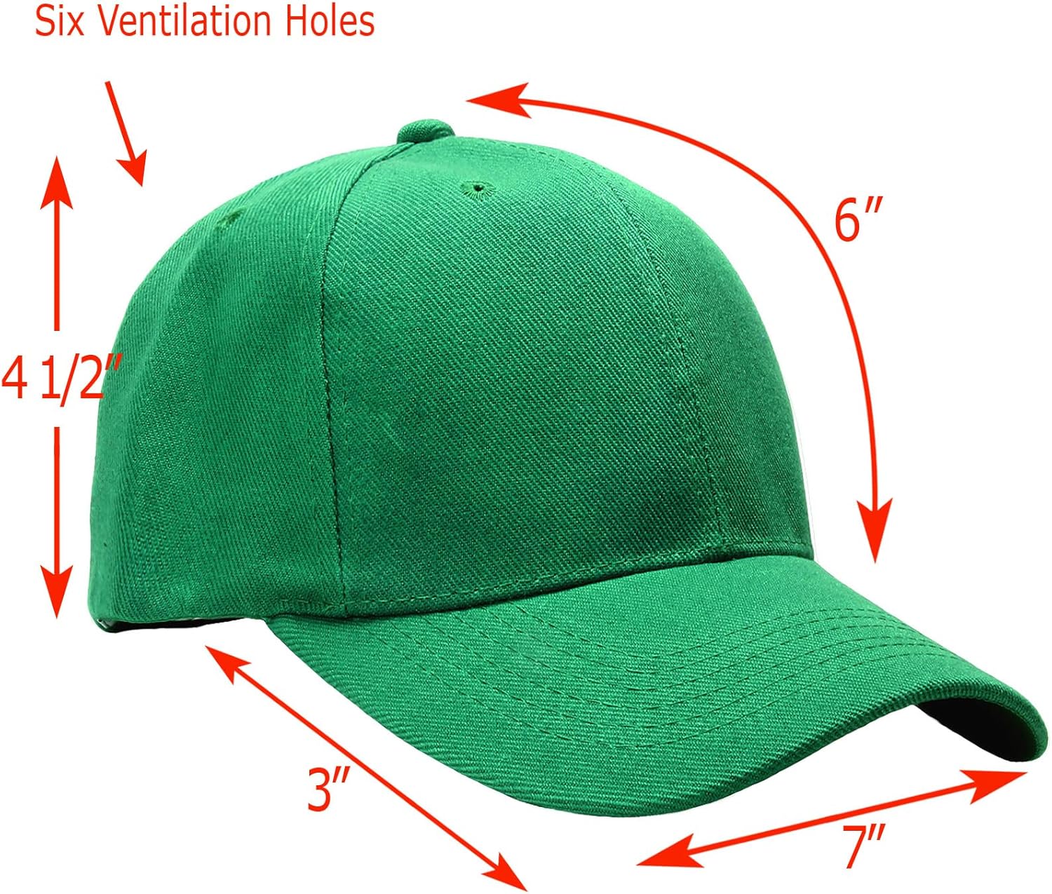 Falari Wholesale Bulk Lot 12-Pack Baseball Cap Adjustable Size Plain Blank Solid Color