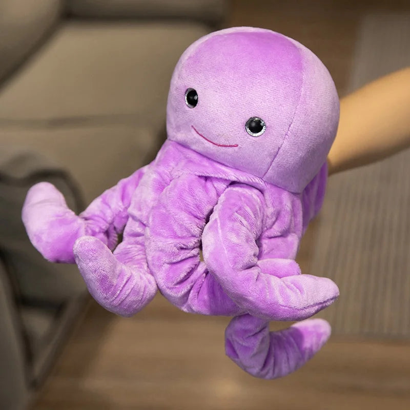 Stuffed Plush Animals Toys Hand Finger Story Puppet Kawaii Dolls Educational Toys Octopus Penguin Clown Fish Birthday Gift