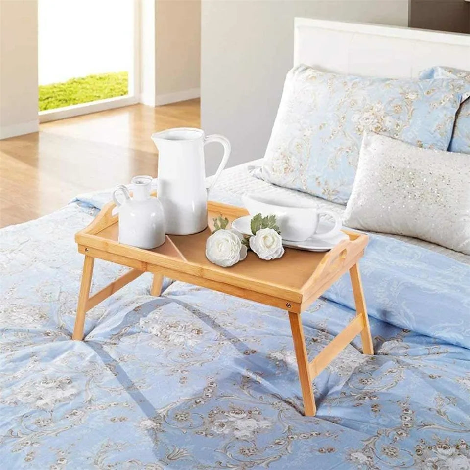 BAMBOO BED TABLE TRAY