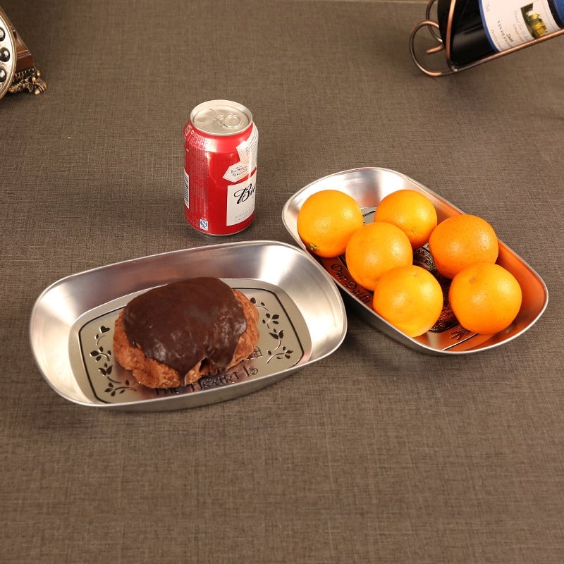 Casual Elegant Christmas Hat Christmas Tree Santa Claus Tinplate Tableware 1 Piece