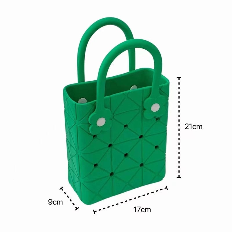 Women's EVA Solid Color Basic Square Open Handbag