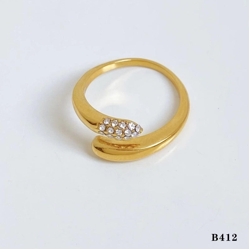 Casual Modern Style Heart Shape Bow Knot 316 Stainless Steel  Shell Diamond 16K Gold Plated White Gold Plated Gold Plated Inlay Stainless Steel Rings