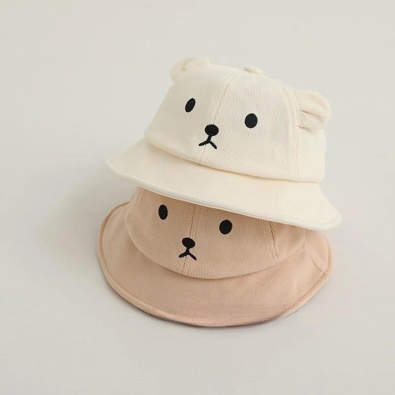 Girl's Minimalist Color Block Printing Bucket Hat