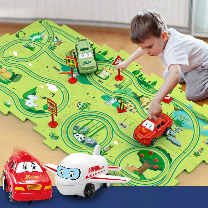 PuzzleRacer™ Kid's Car Track