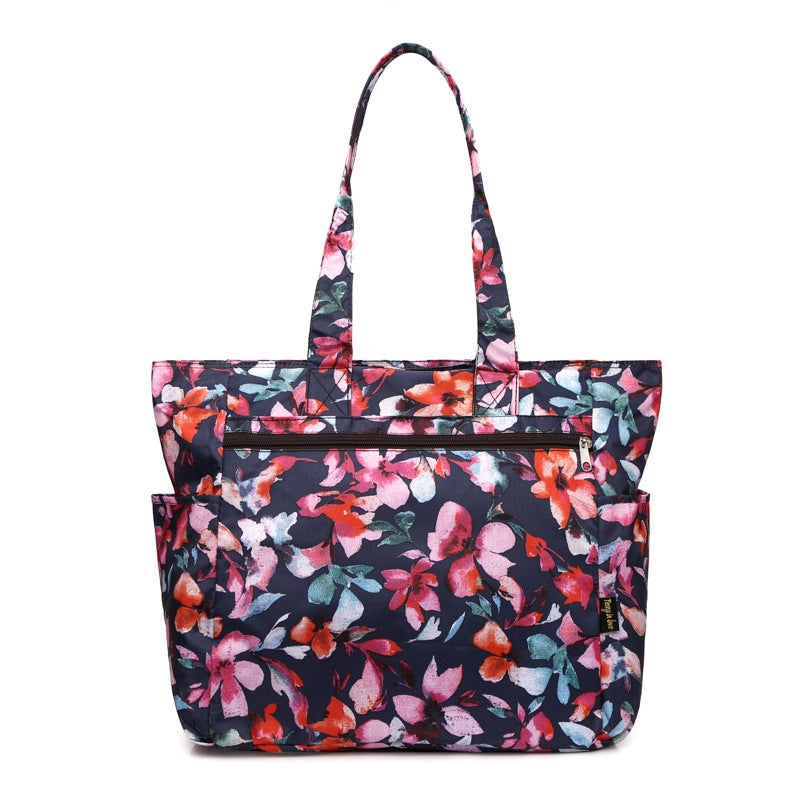 Women's Large Canvas Oxford Cloth Printing Vintage Style Classic Style Square Zipper Shoulder Bag