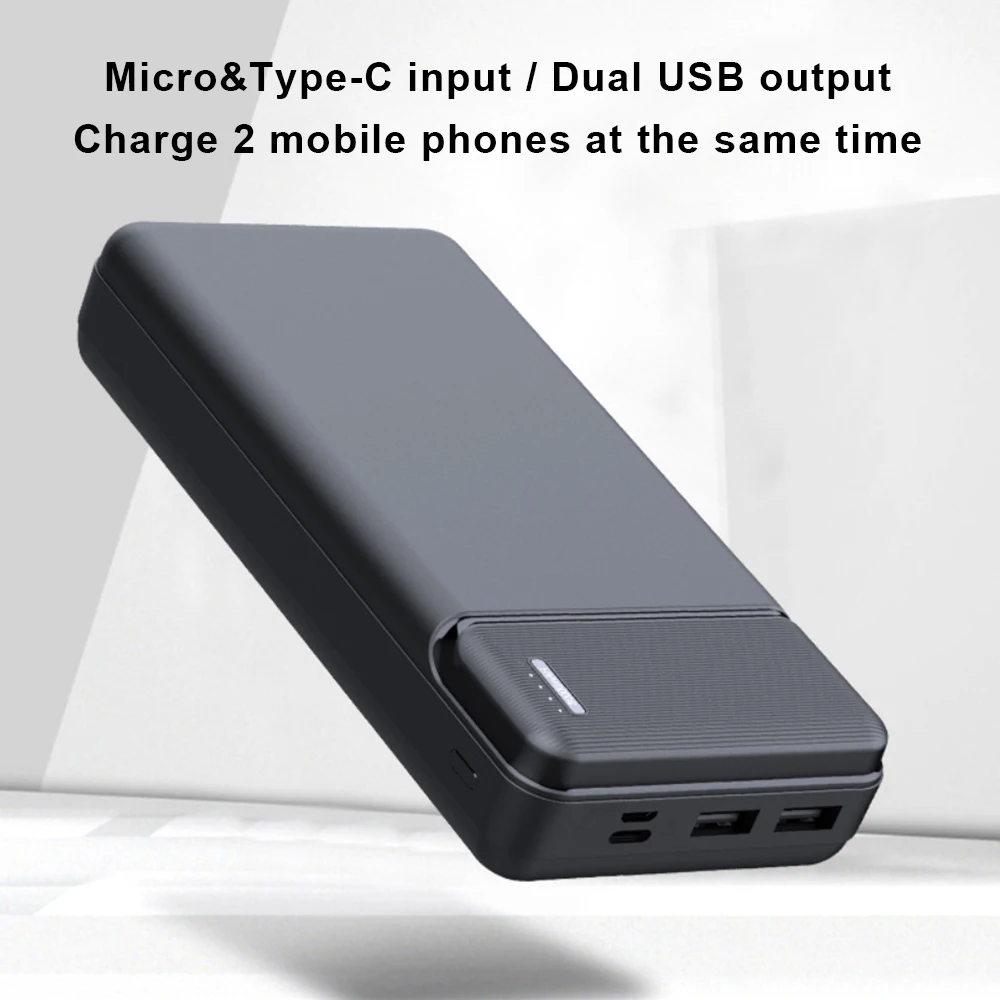 IS-Q7 Newest 5V/2A Type-C Input Powerbank 20000mAh Rohs Ce Slim Mobile Charger Power Bank 20000