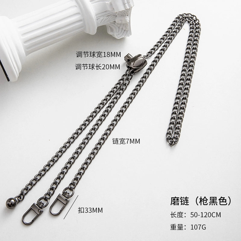 Alloy Solid Color Bag Chain Bag Straps