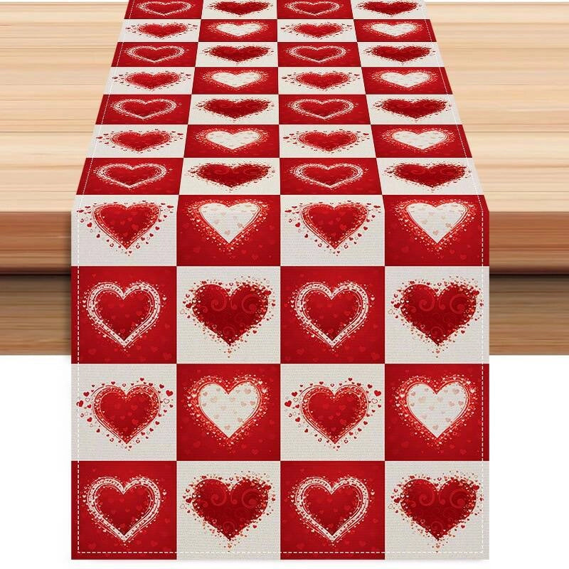 Valentine'S Day Casual Elegant Minimalist Letter Heart Shape Polyester Tablecloths