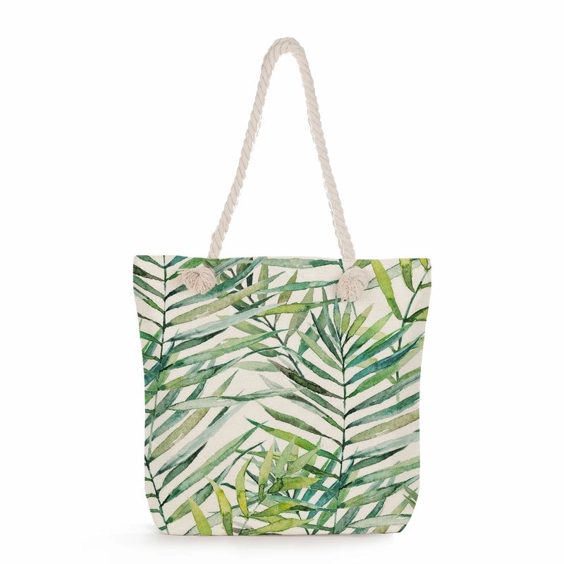 Women's Medium Linen Flower Vintage Style Classic Style Square Zipper Shoulder Bag