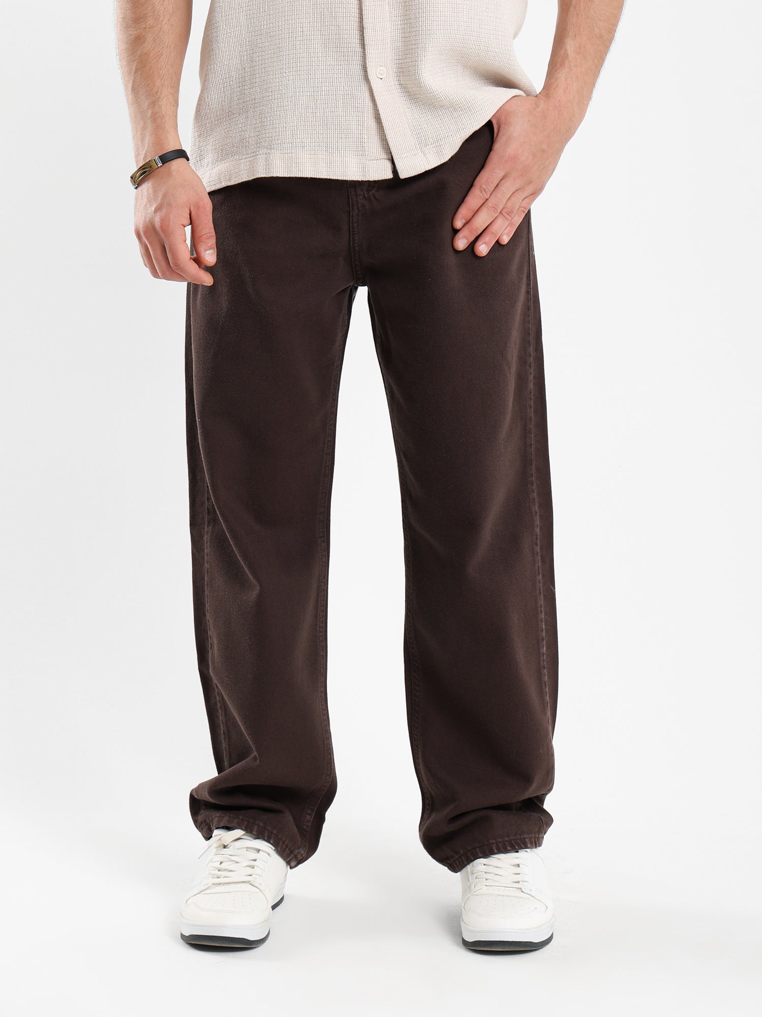 Rigid Denim Jeans Matching Wash