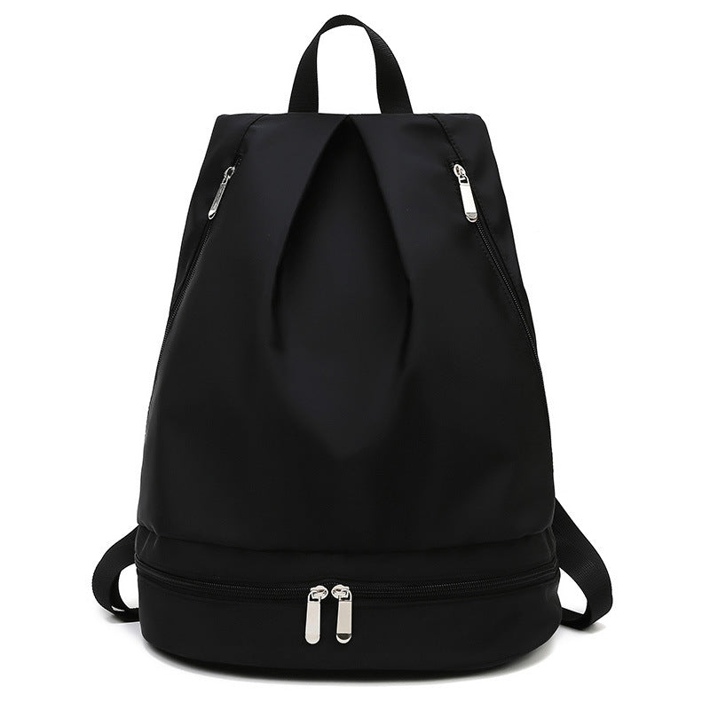 Lightweight Oxford Cloth Fitness Backpack with Shoe Compartment