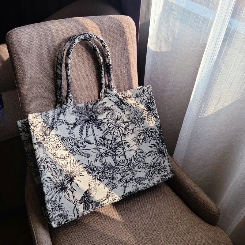 Women's Large Winter Autumn Canvas Vintage Style Handbag