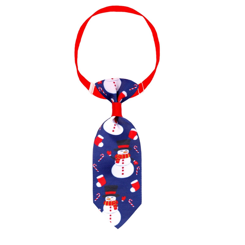 Christmas Polyester Christmas Santa Claus Snowman Snowflake Pet Accessories