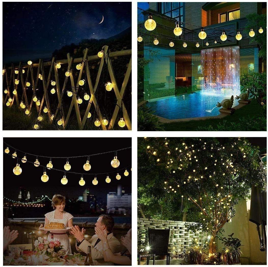 SOLAR POWERED LED OUTDOOR STRING LIGHTS