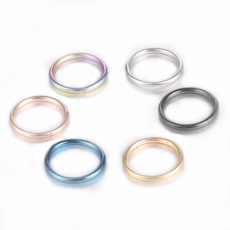 Minimalist Round Stainless Steel Plating Nose Ring 1 Piece