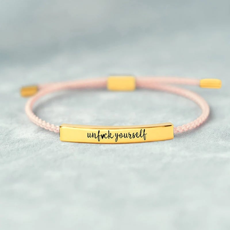 ✨BUY 2 PAY FOR 1【add 2 to cart】✨UNF♥CK YOURSELF TUBE BRACELET💫