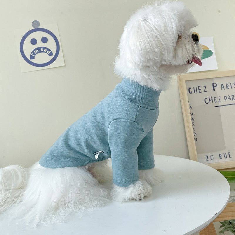 Cotton Solid Color Dog Cat Bottoming Shirt