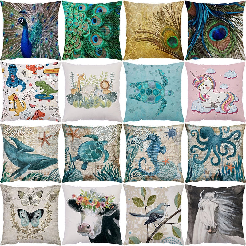 Cute Animal Butterfly  Pillow Cases Couch & Sofa Decor