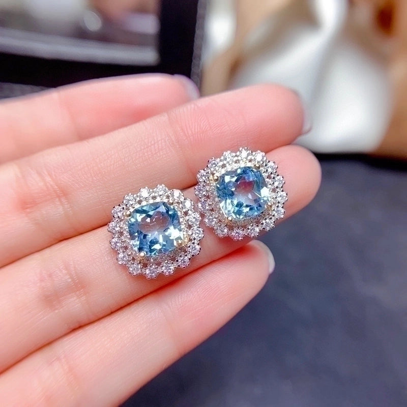 Copper Flower Artificial Gemstones Crystal Jewelry Sets