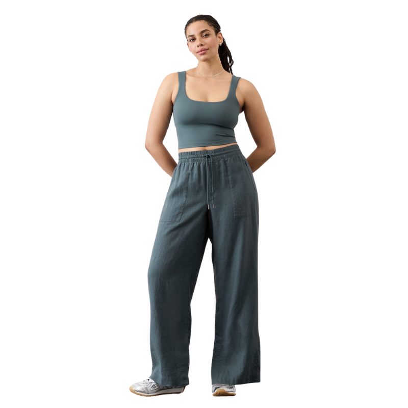 Retreat Linen High Rise Wide Leg Pant