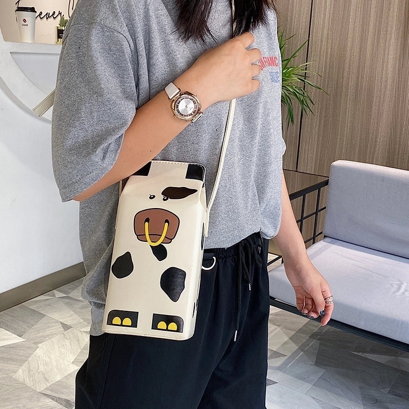 Medium Pu Leather Square Magnetic Buckle Crossbody Bag