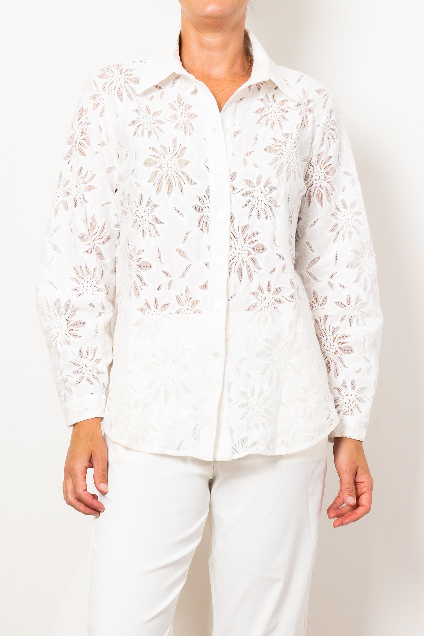 Mela Purdie Dart Shirt Flora Lace